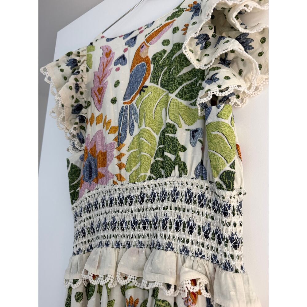 Farm Rio Summer Garden Dress Size Small - Picture 9 of 16